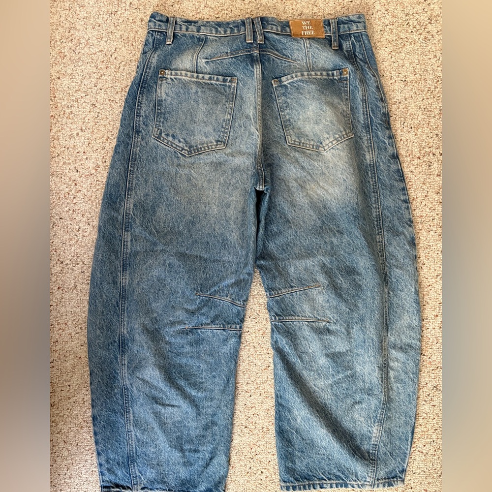 We The Free Good Luck Mid-Rise Barrel Jeans - Picture 2 of 3